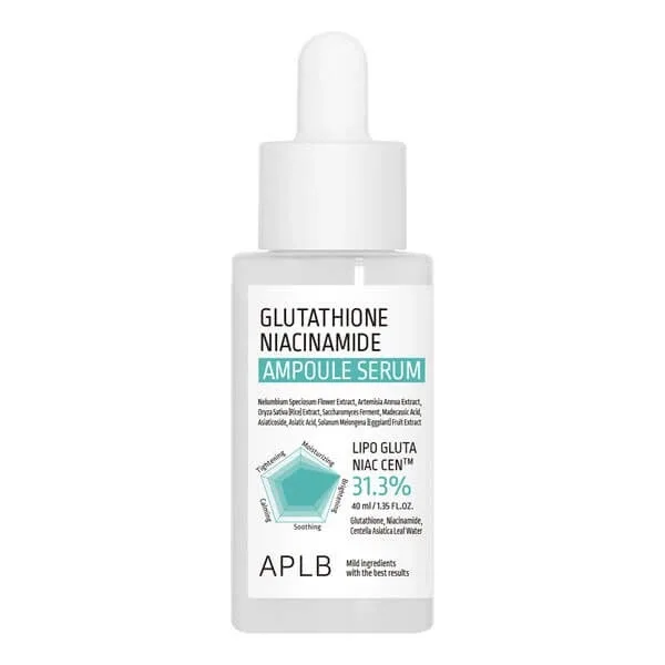 APLB Glutathione Niacinamide Ampoule, ser de iluminare facială cu glutation și niacinamidă, 40 ml — preț și oferte