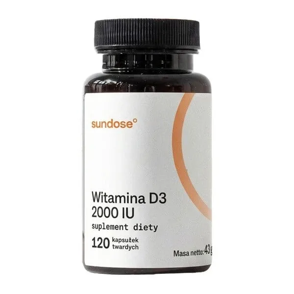 Sundose Vitamina D3 2000 UI, capsule tari, 120 buc. — preț și oferte