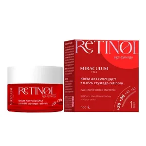 Miraculum Retinol Age-Synergy, cremă de față cu 0,05% retinol, cremă de noapte, 50 ml.
