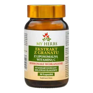 My Herbs Extract de rodie cu vitamina C lipozomală, capsule, 80 buc.
