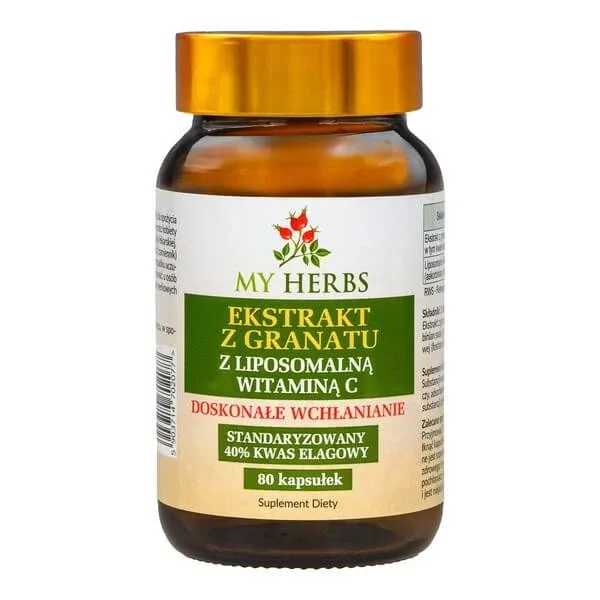 My Herbs Extract de rodie cu vitamina C lipozomală, capsule, 80 buc. — preț și oferte