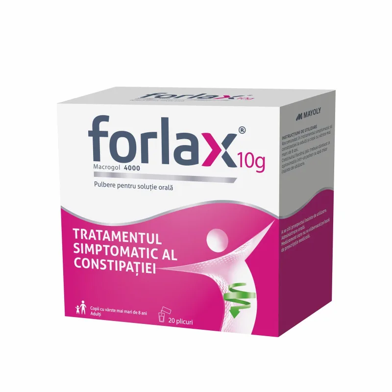 Forlax 10 g pulbere pentru solutie orala, Ipsen | 20 plicuri IPSEN CONSUMER HEALT — preț și oferte