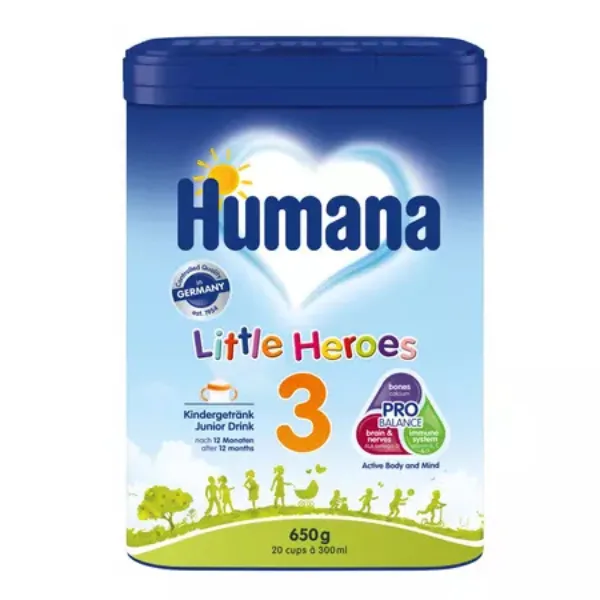 Formula de lapte pentru copii 3 Little Heroes ProBalance, 12+ luni, Humana | 650 g — preț și oferte