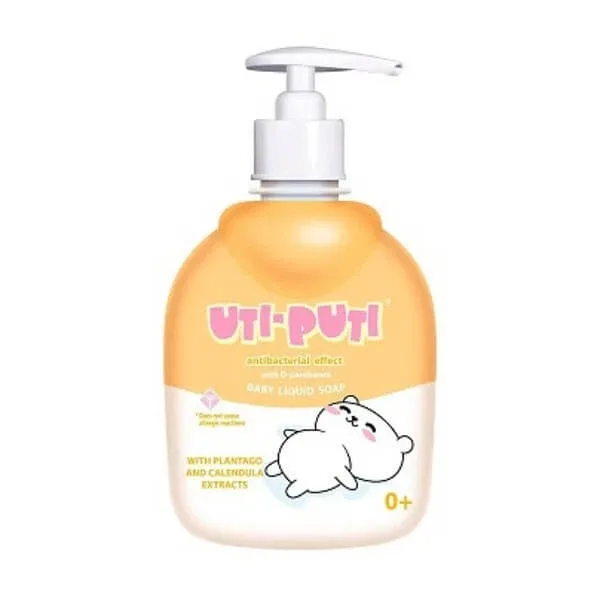 Uti-Puti, săpun lichid cu extract de plantain și calendula 0+, 300 ml — preț și oferte