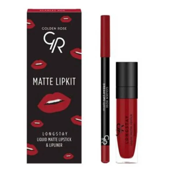 Golden Rose Matte Lipkit, roșu, 7.6 g — preț și oferte