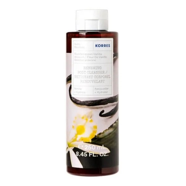 Korres, Gel de duș pentru corp cu aromă de vanilie mediteraneană, 250 ml — preț și oferte