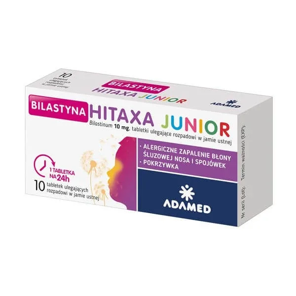 Bilastine Hitaxa Junior, 10 mg, comprimate cu dezintegrare orală, 10 buc. — preț și oferte