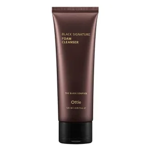 OTTIE Black Signature Foam Cleanser, spumă de curățare cu mucus de melc, 120 ml