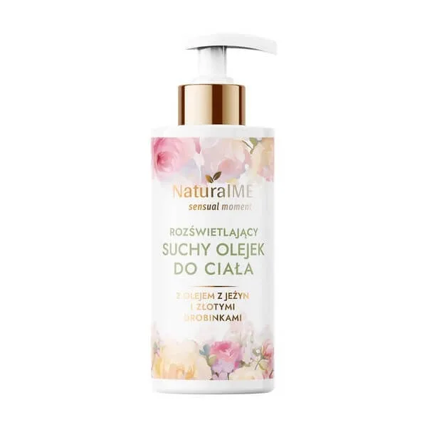 NaturalME Sensual Moment, ulei de corp uscat iluminator cu ulei de mure și particule aurii, 150 ml — preț și oferte