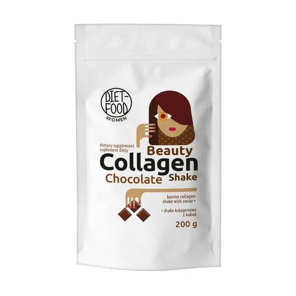 Diet-Food Women Beauty Collagen Shake Ciocolată, pulbere, 200 g — preț și oferte