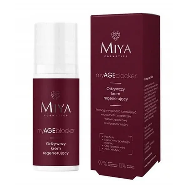 Miya Cosmetics myAGEblocker, cremă nutritivă regenerantă, 50 ml — preț și oferte