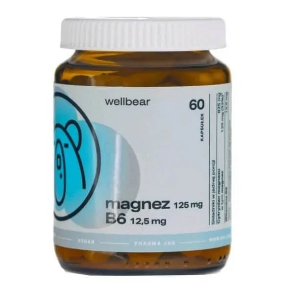 Wellbear Magneziu + Vitamina B6, capsule, 60 buc. — preț și oferte