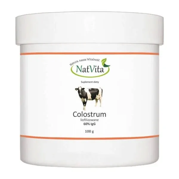 Colostru liofilizat 60% IgG, pulbere, 100 g — preț și oferte