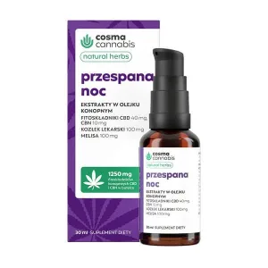 Cosma Cannabis Natural Herbs Sleepless Night, picături, 30 ml
