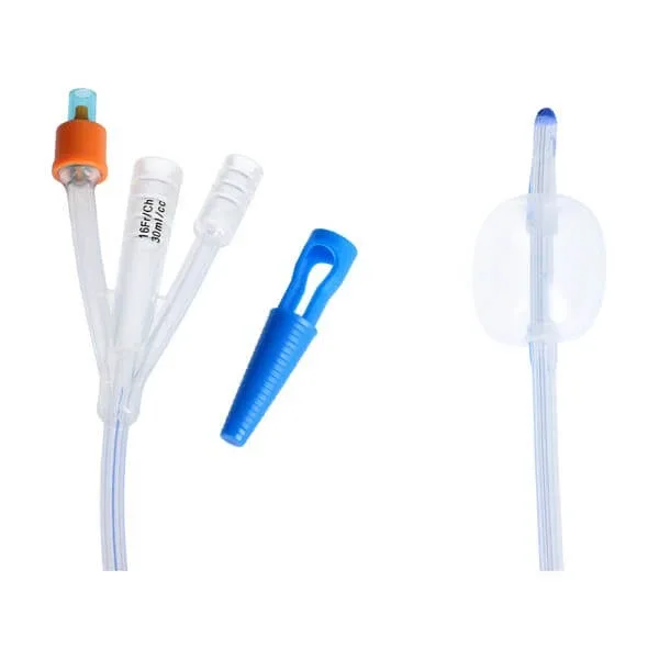 Schiță, cateter urologic Foley'a, cu trei căi, cu supapă din plastic și marker de contrast, CH 16/30 ml, 1 buc. — preț și oferte
