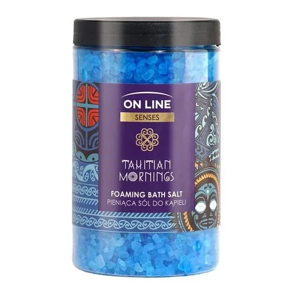 On Line Senses Tahitian Mornings, sare de baie spumantă, 480 g — preț și oferte