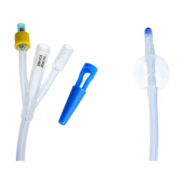 Schiță, cateter urologic Foley'a, cu trei căi, cu supapă din plastic și marker de contrast, CH 20/30 ml, 1 buc. — preț și oferte
