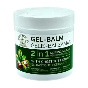 Herbal Traditions, gel-balsam pentru picioare 2 în 1, extract de castane răcoritor, 250 ml