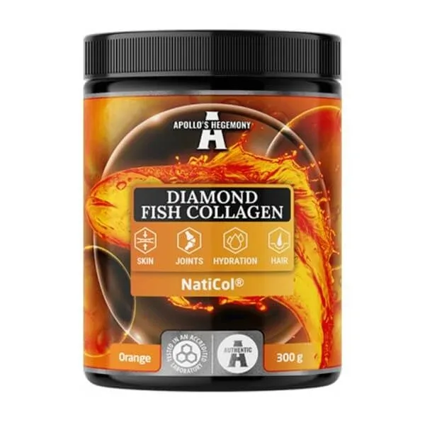 Apollo's Hegemony Diamond Colagen de pește, pulbere, aromă de portocale, 300 g — preț și oferte
