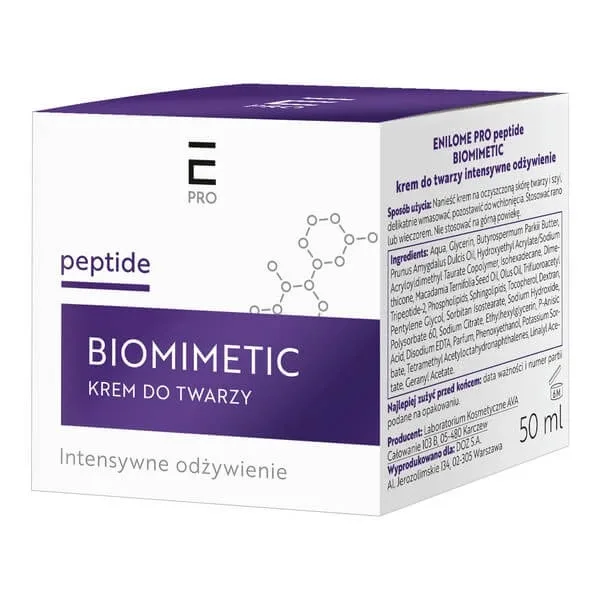 Enilome Pro Peptide Biomimetic, cremă de față hrănitoare intensivă, 50 ml — preț și oferte