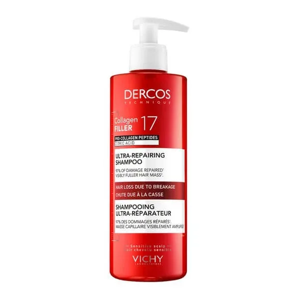Vichy Dercos, Colagen 17 Filler, șampon ultra-regenerativ, 400 ml — preț și oferte