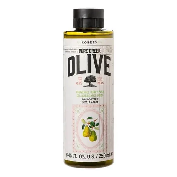 Korres Pure Greek Olive, Pear and Olive, gel de duș, 250 ml — preț și oferte