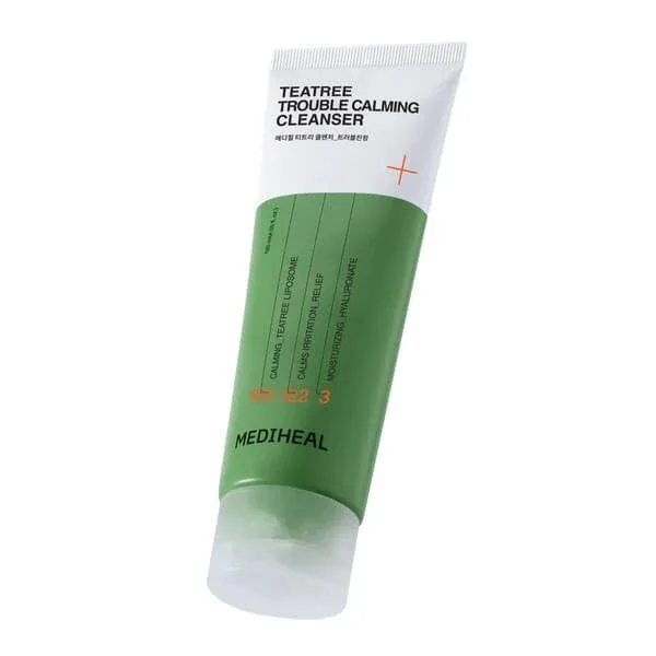 Mediheal Teatree Trouble Calming Cleanser, gel spumant hidratant și calmant pentru spălarea feței cu ulei de arbore de ceai, 120 ml — preț și oferte