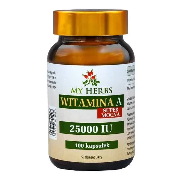 My Herbs Vitamina A Super Strong, capsule, 100 buc. — preț și oferte