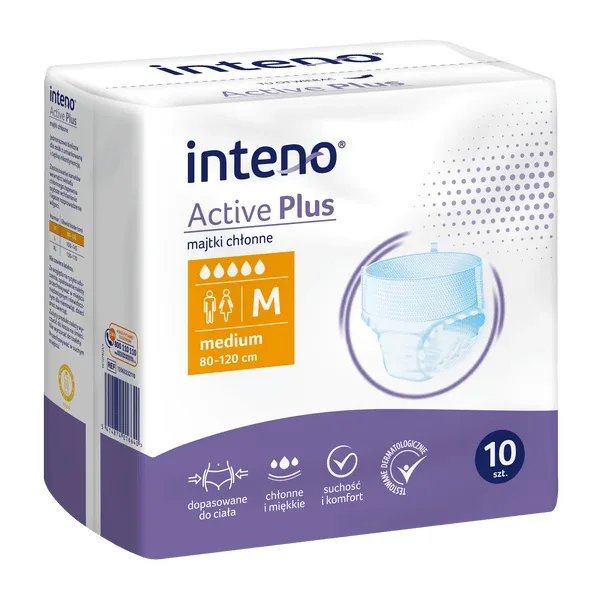 Inteno Active Plus, chiloți absorbanți, mărimea M, 10 buc. — preț și oferte