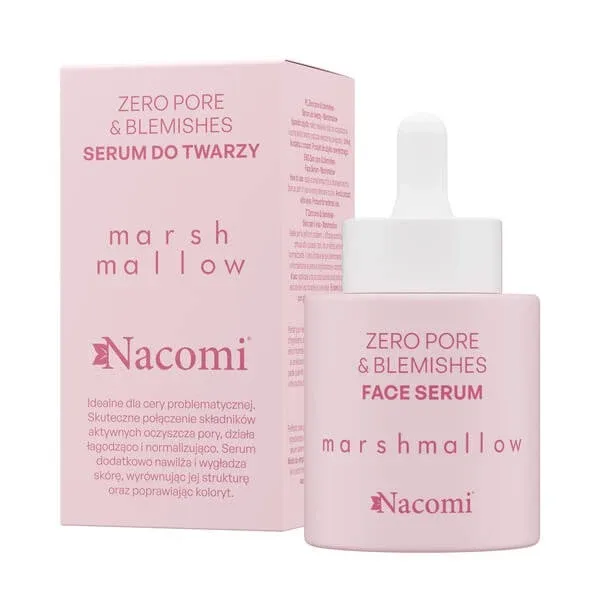 Nacomi Marshmallow, Zero pori &amp; imperfecțiuni, ser facial, 30 ml — preț și oferte