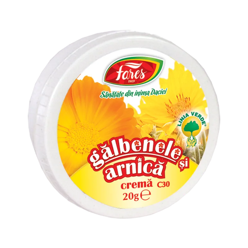 Galbenele si arnica, C30, crema, Fares | 20G — preț și oferte