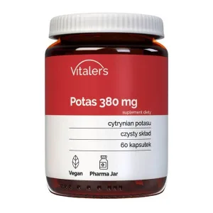 Vitalers Potasiu 380 mg, capsule, 60 buc.