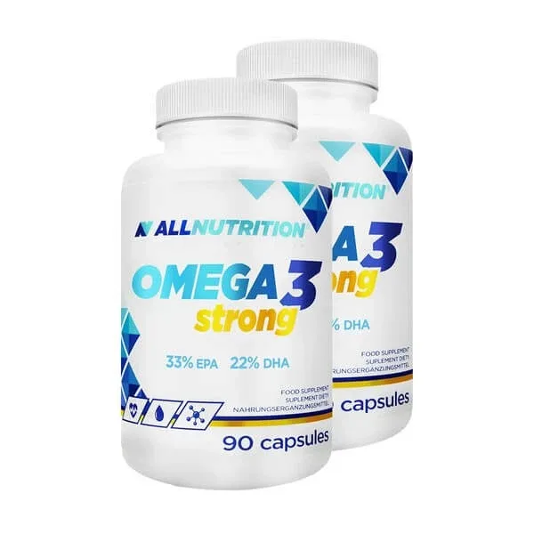 Set de 2x Allnutrition Omega 3 Strong, capsule, 90 buc. — preț și oferte