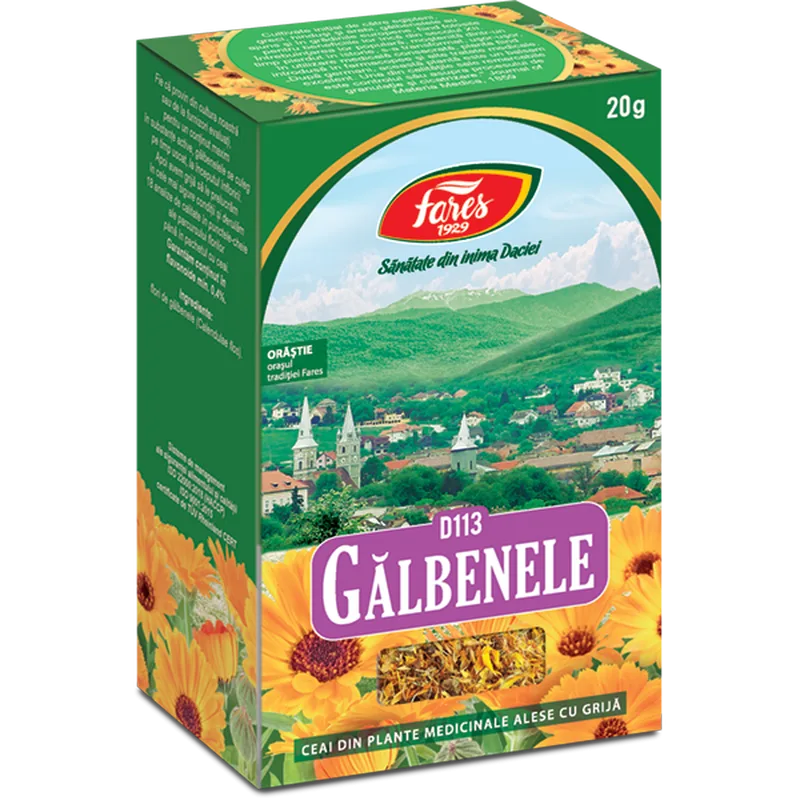 Galbenele, flori, D113, ceai la punga, Fares | 20G — preț și oferte