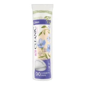 Cleanic Naturals Linen, tampoane cosmetice, 90 buc.