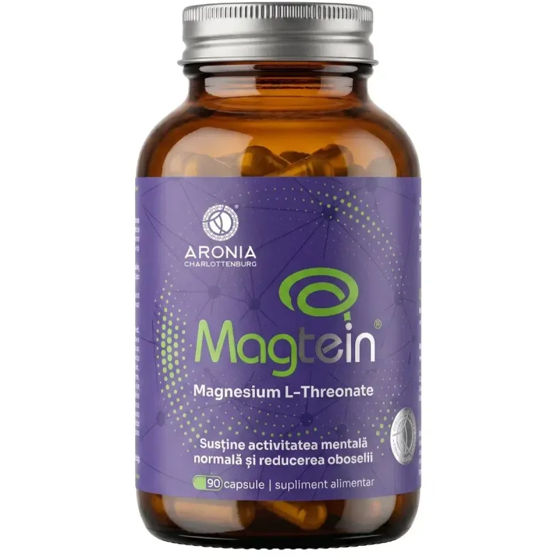 Magtein® Magnesium L-Threonate la 667 mg — 90 capsule, Aronia Aronia Charlottenburg — preț și oferte