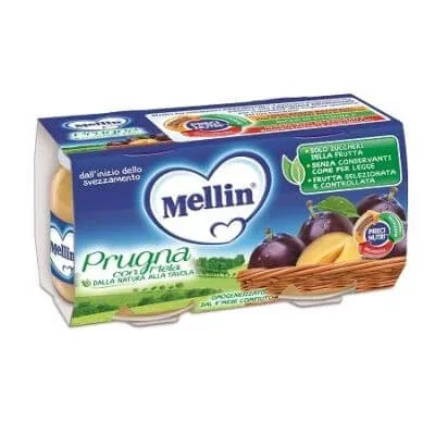 Măr de prune omogenizat Mellin 100 g 2 bucăți — preț și oferte