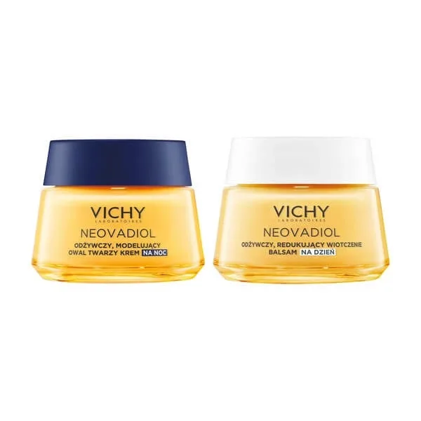 Set Vichy Neovadiol Magistral, loțiune de zi hrănitoare și reducătoare a lăsării, 50 ml + cremă de noapte hrănitoare și modelatoare ovală, 50 ml — preț și oferte