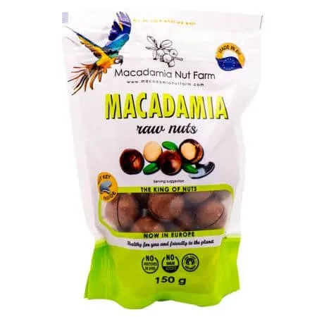 Nuci de macadamia crude in coaja, 150 g, Macadamia Nut Farm — preț și oferte