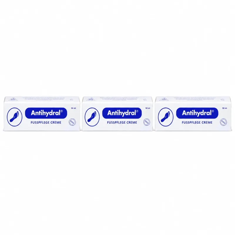 Cremă Antihydral® pentru îngrijirea picioarelor, 3x50 ml — preț și oferte