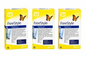 Abbott FreeStyle Optium Benzi de test 3x50 buc