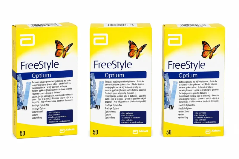 Abbott FreeStyle Optium Benzi de test 3x50 buc — preț și oferte