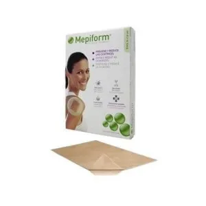 Pansament mepiform atraumatic nesteril pentru cicatrici și cheloide 5x7,5cm 5 bucăți
