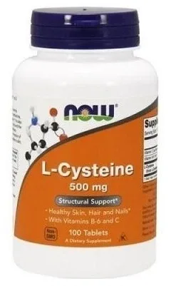 Now Foods L-cisteină 500mg 100 comprimate — preț și oferte