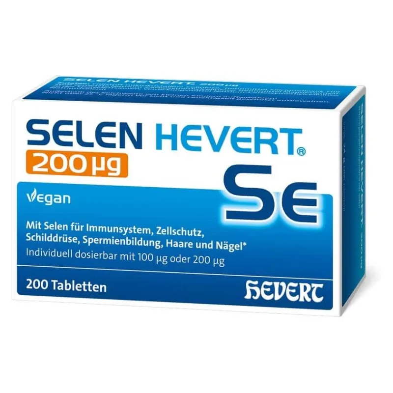 Seleniu Hevert 200 µg Tablete 200 Capsule — preț și oferte
