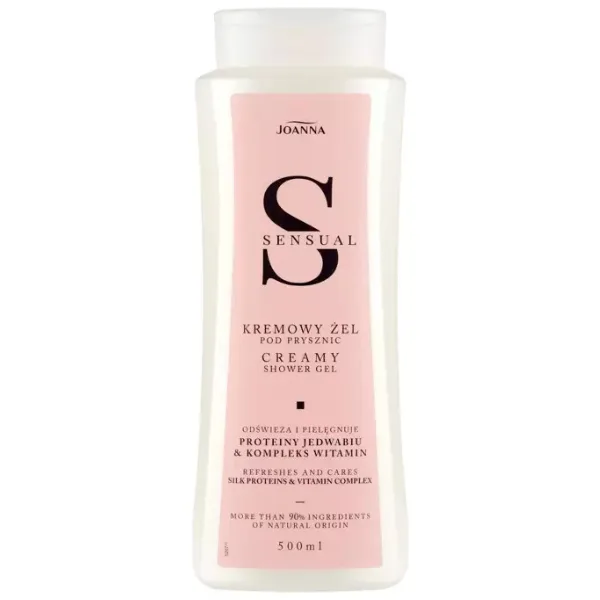 Gel crema de dus cu Proteine de matase si vitamine Sensual, Joanna | 500 ml — preț și oferte
