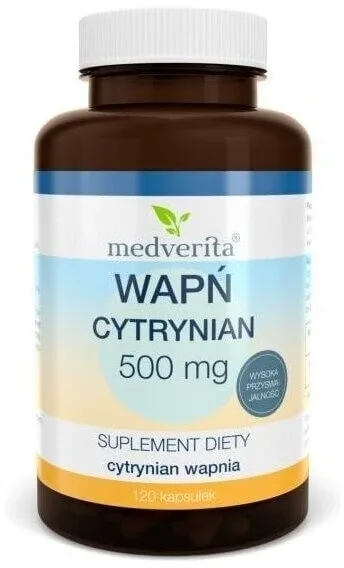 Medverita Citrat de calciu 500 mg 120 capsule — preț și oferte
