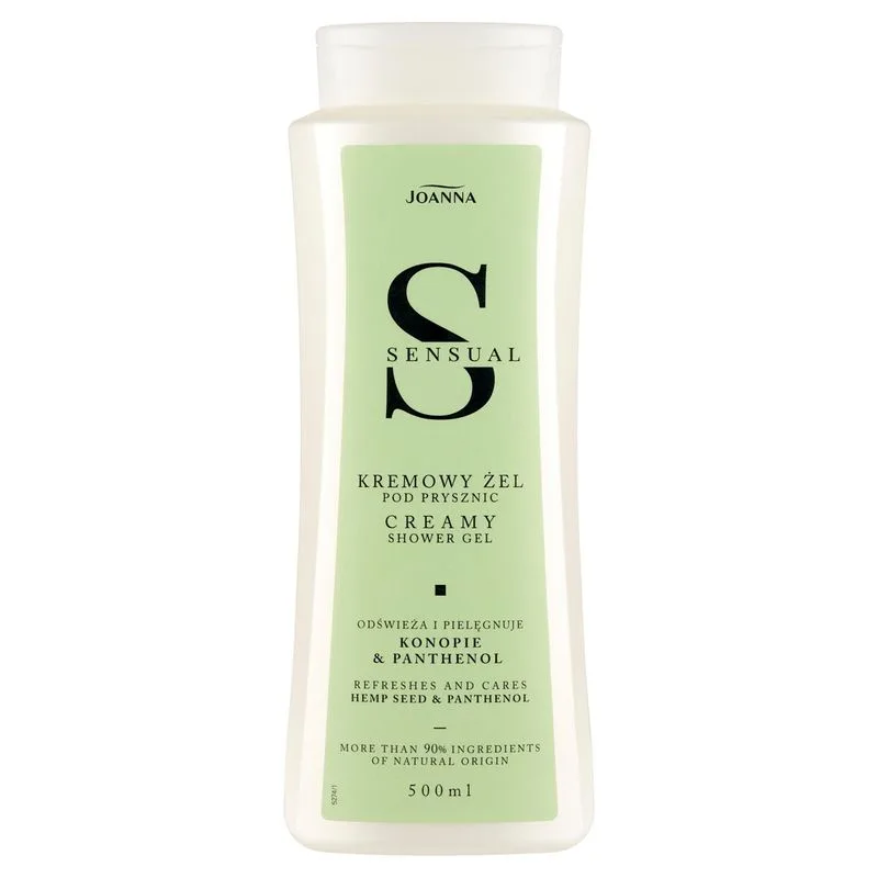 Gel crema de dus cu Seminte de canepa si Pantenol Sensual, Joanna | 500 ml — preț și oferte