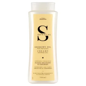 Gel crema de dus cu Ulei de Argan si Ceramide Sensual, Joanna | 500 ml