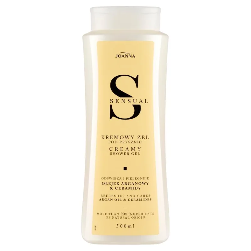 Gel crema de dus cu Ulei de Argan si Ceramide Sensual, Joanna | 500 ml — preț și oferte